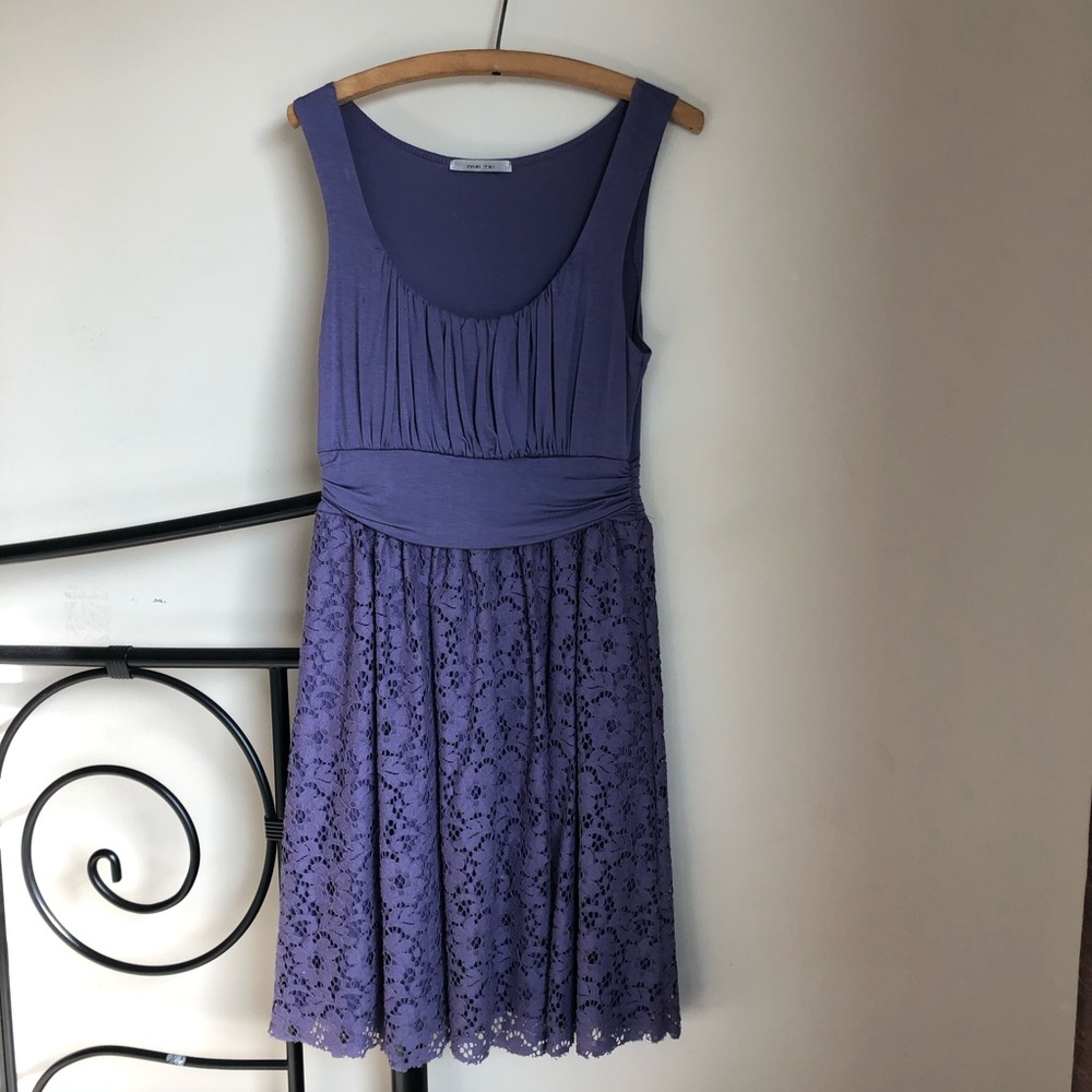 Mai Tai purple dress with lace ModCloth